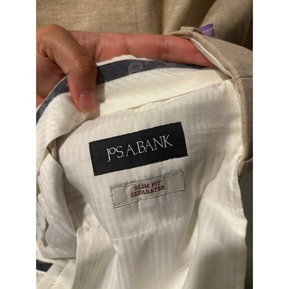 Jos. A. Bank Slim Fit Linen Blend Suit Set size 40 regular/ pants 32by30 - Picture 8 of 13